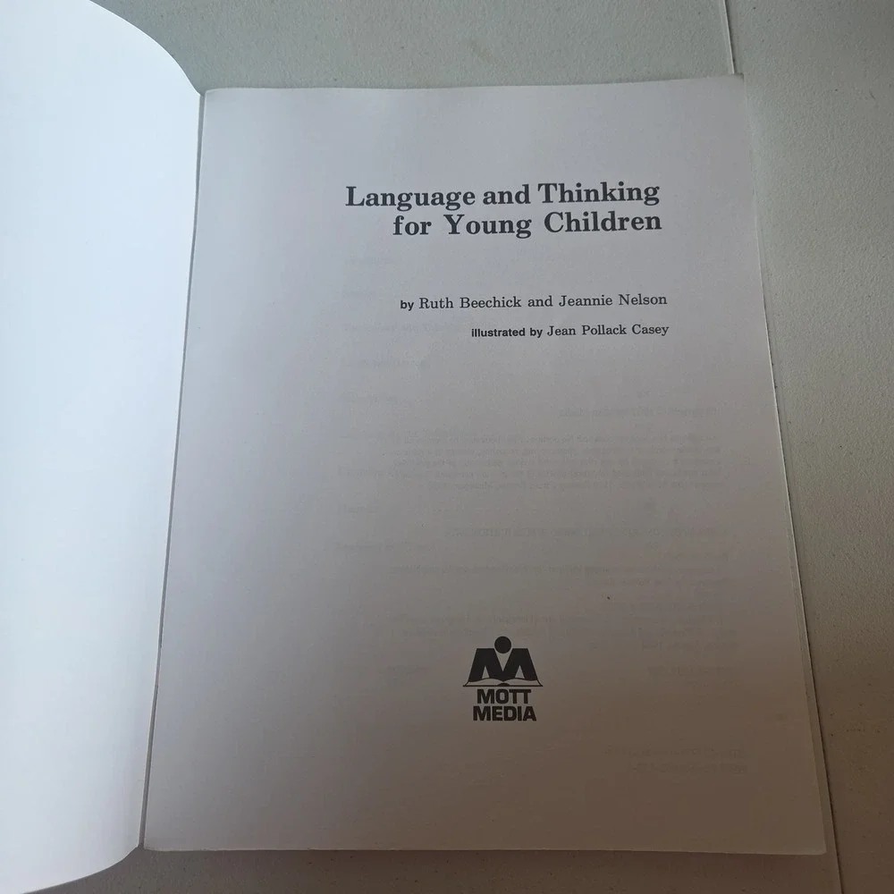 Language and Thinking for Young Children Ruth Beechick Mott Media 1987 Manual
